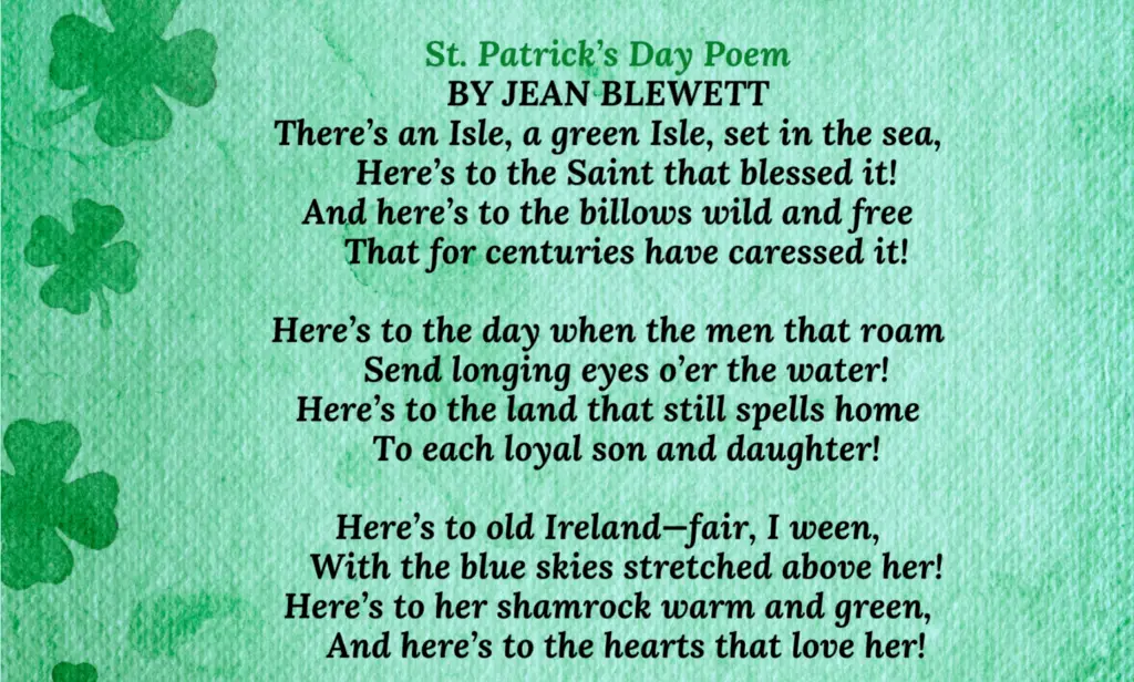 st patricks day poem