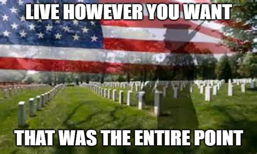 memorial day flag meme