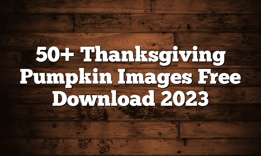 50+ Thanksgiving Pumpkin Images Free Download 2023